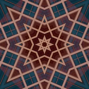 Star seamless pattern. Line pattern.  Kaleidoscopic background Foto stock