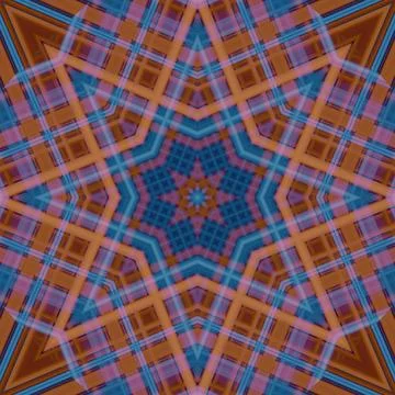 Star seamless pattern. Line pattern.  Kaleidoscopic background Stock Photos