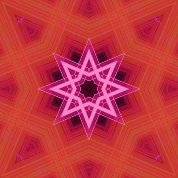 Star seamless pattern. Line pattern.  Kaleidoscopic background 스톡 사진