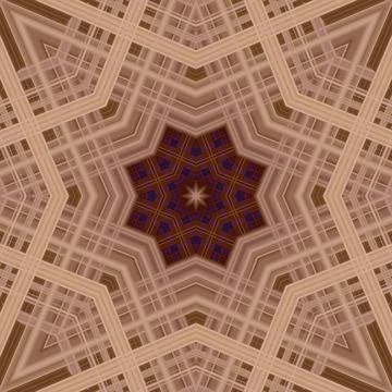 Star seamless pattern. Line pattern.  Kaleidoscopic background 写真素材