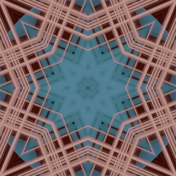 Star seamless pattern. Line pattern.  Kaleidoscopic background 스톡 사진