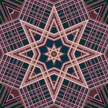 Star seamless pattern. Line pattern.  Kaleidoscopic background 스톡 사진