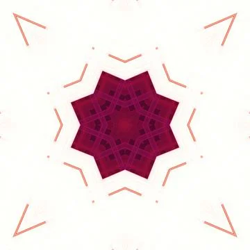 Star seamless pattern. Line pattern.  Kaleidoscopic background Stock Photos