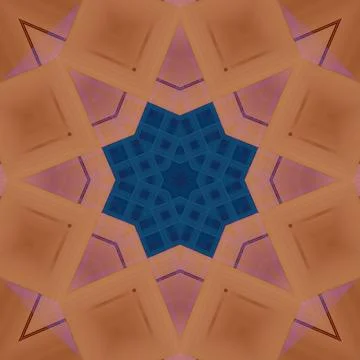 Star seamless pattern. Line pattern.  Kaleidoscopic background Foto stock