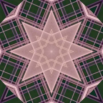 Star seamless pattern. Line pattern.  Kaleidoscopic background 写真素材