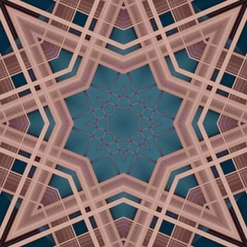 Star seamless pattern. Line pattern.  Kaleidoscopic background Foto stock