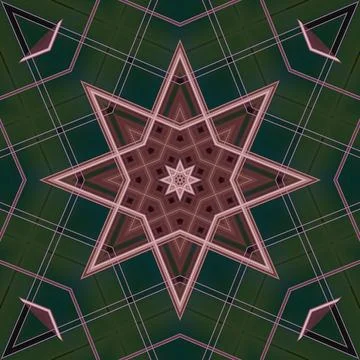 Star seamless pattern. Line pattern.  Kaleidoscopic background Stock Photos