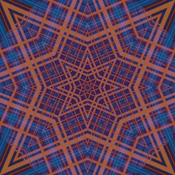 Star seamless pattern. Line pattern.  Kaleidoscopic background Foto stock