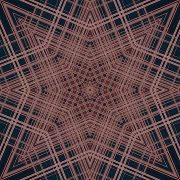 Star seamless pattern. Line pattern.  Kaleidoscopic background 写真素材