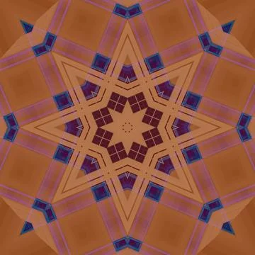 Star seamless pattern. Line pattern.  Kaleidoscopic background Foto stock