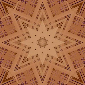Star seamless pattern. Line pattern.  Kaleidoscopic background Foto stock