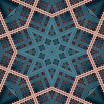 Star seamless pattern. Line pattern.  Kaleidoscopic background Foto stock