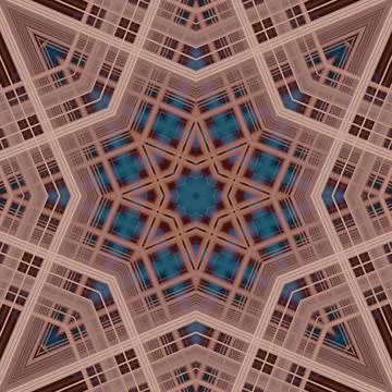 Star seamless pattern. Line pattern.  Kaleidoscopic background Foto stock