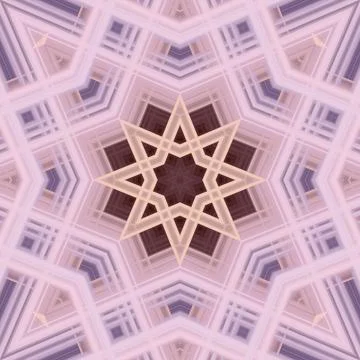 Star seamless pattern. Line pattern.  Kaleidoscopic background Stock Photos