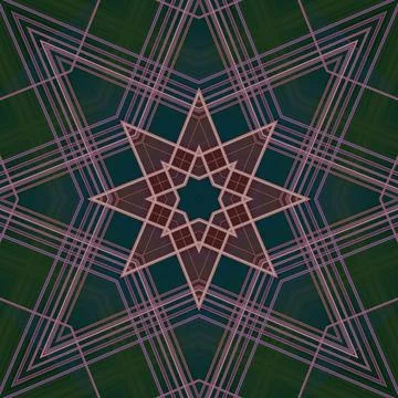 Star seamless pattern. Line pattern.  Kaleidoscopic background 스톡 사진
