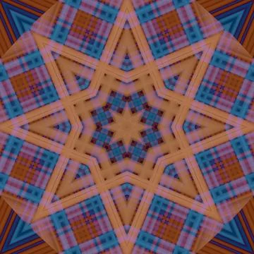 Star seamless pattern. Line pattern.  Kaleidoscopic background Stock Photos