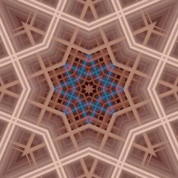 Star seamless pattern. Line pattern.  Kaleidoscopic background Foto stock