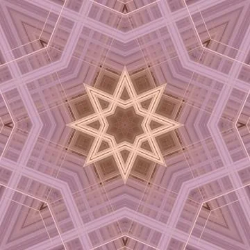 Star seamless pattern. Line pattern.  Kaleidoscopic background Foto stock