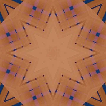 Star seamless pattern. Line pattern.  Kaleidoscopic background Foto stock