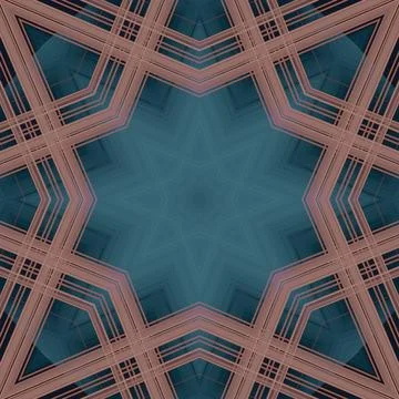 Star seamless pattern. Line pattern.  Kaleidoscopic background 스톡 사진