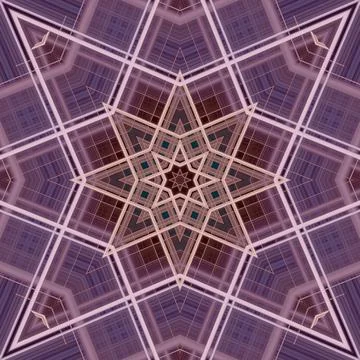Star seamless pattern. Line pattern.  Kaleidoscopic background Foto stock
