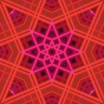 Star seamless pattern. Line pattern.  Kaleidoscopic background Foto stock