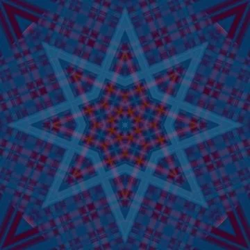 Star seamless pattern. Line pattern.  Kaleidoscopic background Stock Photos