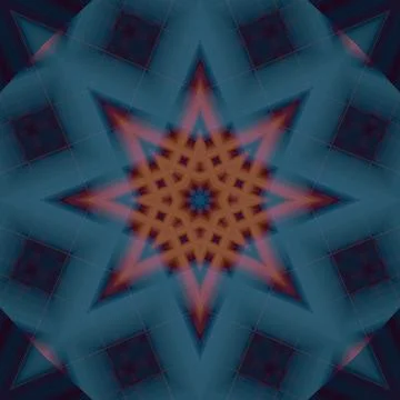 Star seamless pattern. Line pattern.  Kaleidoscopic background 写真素材