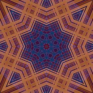 Star seamless pattern. Line pattern.  Kaleidoscopic background 스톡 사진