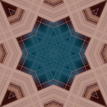 Star seamless pattern. Line pattern.  Kaleidoscopic background 写真素材