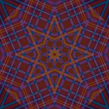 Star seamless pattern. Line pattern.  Kaleidoscopic background Foto stock