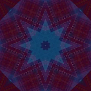 Star seamless pattern. Line pattern.  Kaleidoscopic background Foto stock