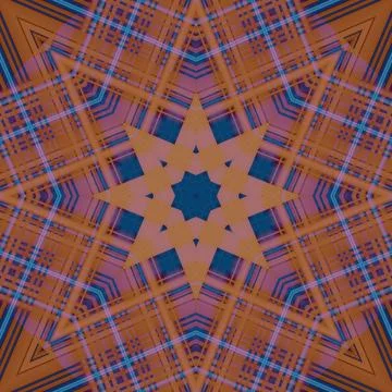 Star seamless pattern. Line pattern.  Kaleidoscopic background Stock Photos
