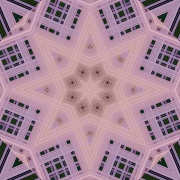 Star seamless pattern. Line pattern.  Kaleidoscopic background Stock Photos