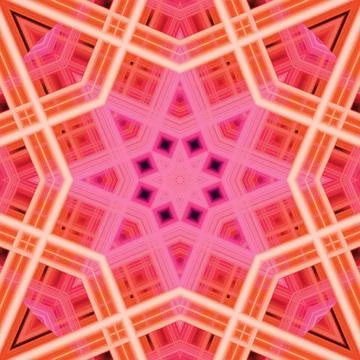 Star seamless pattern. Line pattern.  Kaleidoscopic background Stock Photos