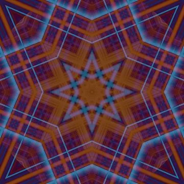 Star seamless pattern. Line pattern.  Kaleidoscopic background 写真素材