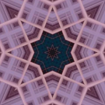 Star seamless pattern. Line pattern.  Kaleidoscopic background 스톡 사진