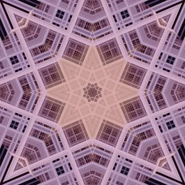 Star seamless pattern. Line pattern.  Kaleidoscopic background Foto stock