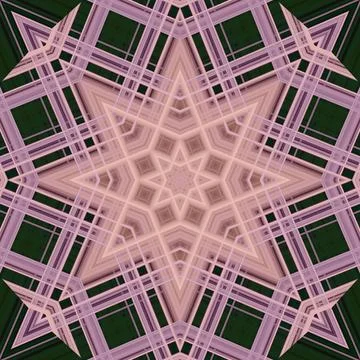 Star seamless pattern. Line pattern.  Kaleidoscopic background Stock Photos