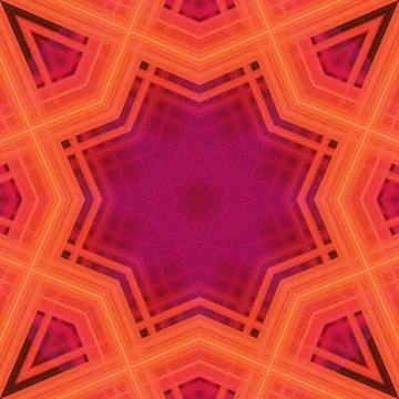 Star seamless pattern. Line pattern.  Kaleidoscopic background 스톡 사진