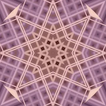 Star seamless pattern. Line pattern.  Kaleidoscopic background Foto stock