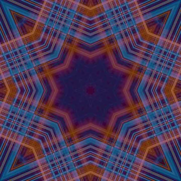 Star seamless pattern. Line pattern.  Kaleidoscopic background Foto stock