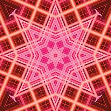 Star seamless pattern. Line pattern.  Kaleidoscopic background Foto stock