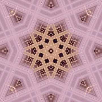 Star seamless pattern. Line pattern.  Kaleidoscopic background Foto stock