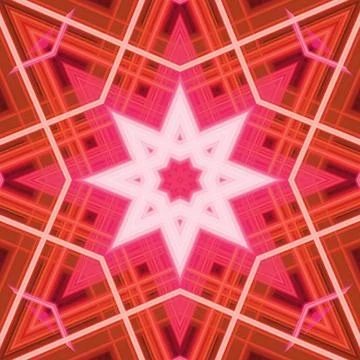 Star seamless pattern. Line pattern.  Kaleidoscopic background Foto stock