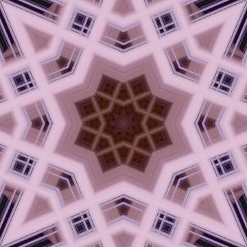 Star seamless pattern. Line pattern.  Kaleidoscopic background Foto stock