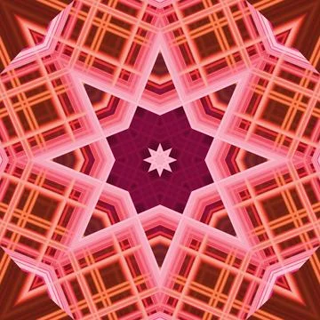 Star seamless pattern. Line pattern.  Kaleidoscopic background Stock Photos