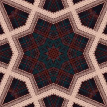 Star seamless pattern. Line pattern.  Kaleidoscopic background Foto stock