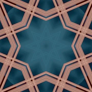 Star seamless pattern. Line pattern.  Kaleidoscopic background 스톡 사진