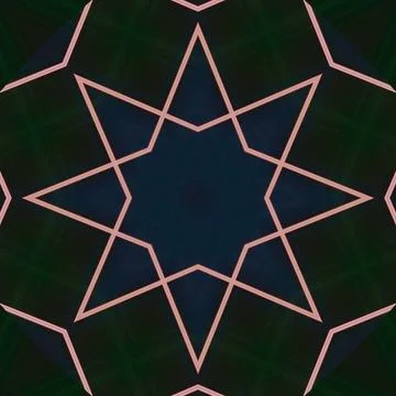 Star seamless pattern. Line pattern.  Kaleidoscopic background Foto stock